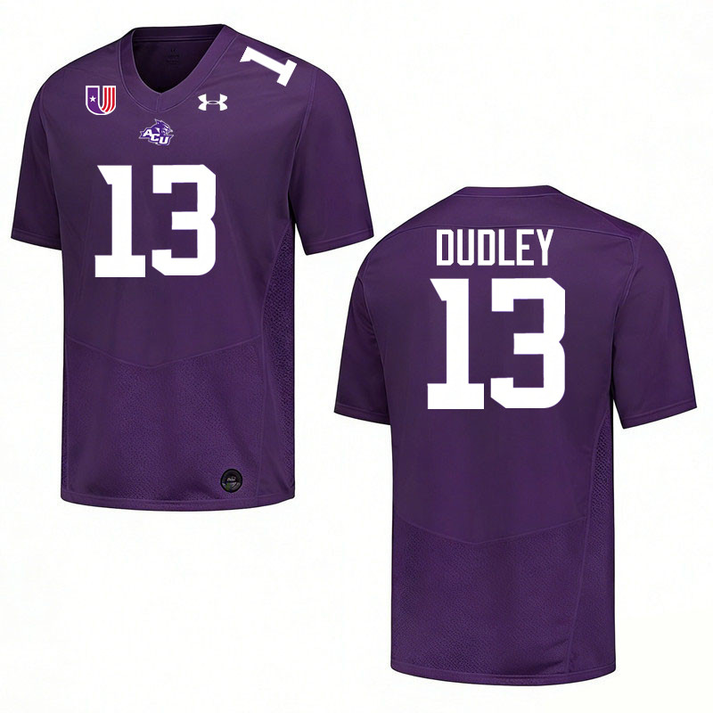 Abilene Christian Wildcats #13 Dallas Dudley College Football Jerseys,Uniforms Stitched-Purple Abilene Christian Wildcats #13 Dallas Dudley College Football Jerseys,Uniforms Stitched-Purple